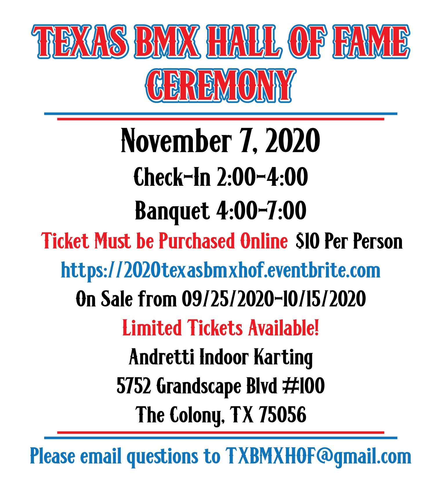 2020 Hof Flyer